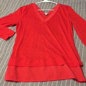 Red Calvin Cline dress shirt